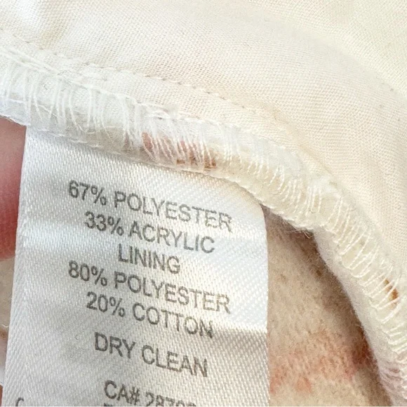 Joie Ivory Pink Plaid Oversized Shirt Jacket Shacket Size Small - Picture 3 of 4